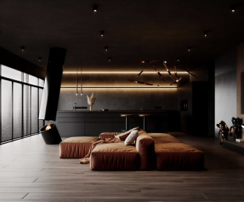 Modern A Living Room-ID:855037936