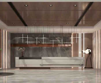 Modern Office Reception Desk-ID:122711909