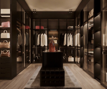 Modern Clothes Storage Area-ID:525367982