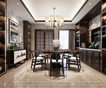 New Chinese Style Dining Room-ID:713130004