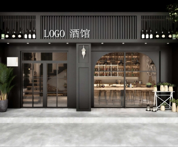 Modern Facade Element-ID:594249019