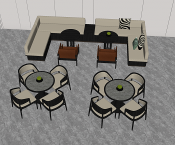 Modern Dining Table And Chairs-ID:931485894