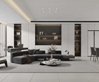 Modern A Living Room-ID:237009532