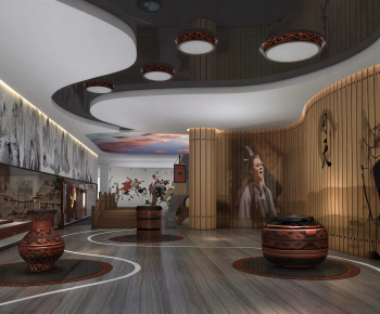 New Chinese Style Exhibition Hall-ID:706927062