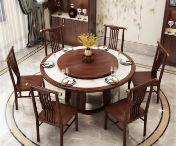 New Chinese Style Dining Table And Chairs-ID:970263965