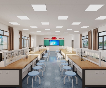 Modern School Classrooms-ID:860827924