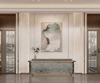 Modern Office Reception Desk-ID:568063978