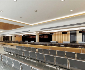 Modern Office Reception Desk-ID:653440005