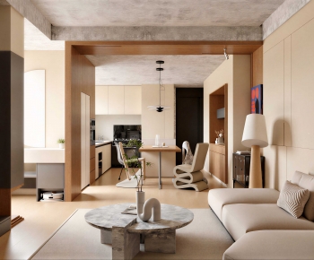 Modern A Living Room-ID:683725121