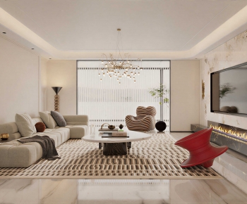 Modern A Living Room-ID:835896979