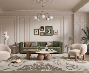 French Style A Living Room-ID:676175125