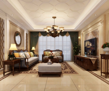 European Style A Living Room-ID:579655898