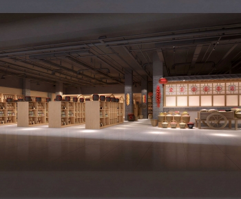 New Chinese Style Exhibition Hall-ID:663542991