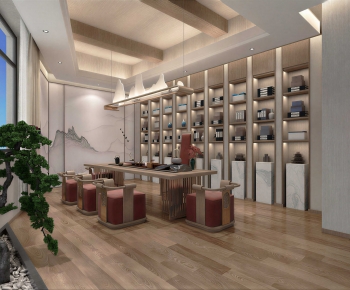 New Chinese Style Tea House-ID:663175118