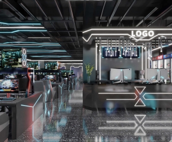 Industrial Style Internet Cafe-ID:233294968