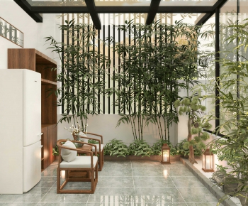 New Chinese Style Leisure Balcony-ID:747807987