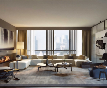 Modern A Living Room-ID:678263909