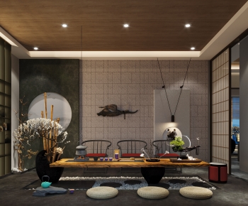 New Chinese Style Teahouse Tea House-ID:324357991