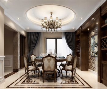 European Style Dining Room-ID:184079897