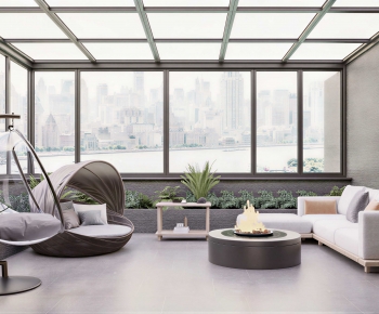 Modern Glass Sun Room-ID:407011999