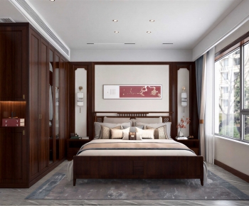 New Chinese Style Bedroom-ID:826730789