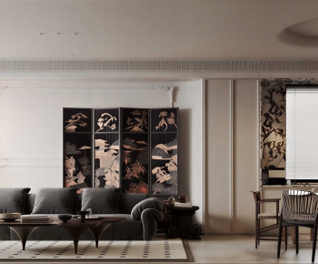 New Chinese Style A Living Room-ID:277769623