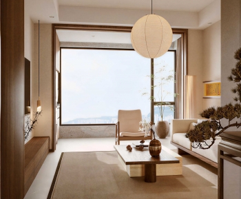 New Chinese Style A Living Room-ID:732861041