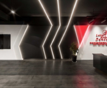 Modern Office Reception Desk-ID:971618892