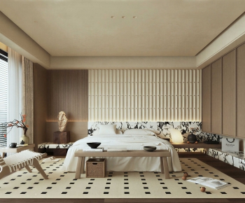 Wabi-sabi Style Bedroom-ID:157390124