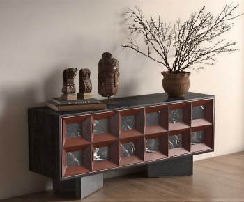 Wabi-sabi Style Entrance Cabinet-ID:859355939