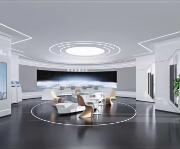 Modern Exhibition Hall-ID:565017942