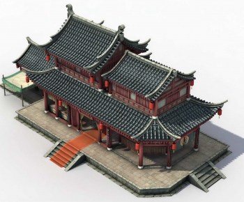 Chinese Style Ancient Architectural Buildings-ID:922240978