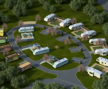 Modern Architectural Bird's-eye View Planning-ID:842952972