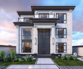 New Chinese Style Detached Villa-ID:389332064