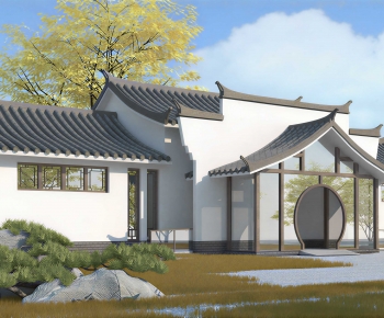 New Chinese Style Courtyard/landscape-ID:220937974
