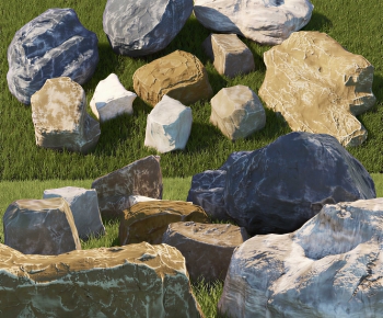 Modern Rockery Waterscape-ID:100851137