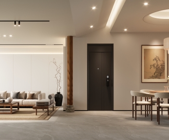 New Chinese Style A Living Room-ID:579201947