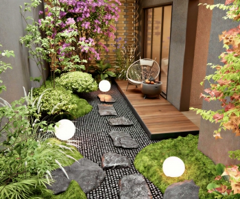Japanese Style Courtyard/landscape-ID:242988117