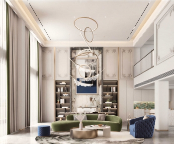 Modern A Living Room-ID:802416093