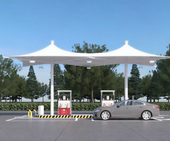 Modern Gas Station-ID:658119924