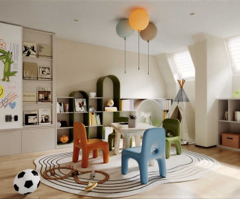 Modern Children's Room Activity Room-ID:949229007