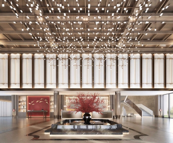 New Chinese Style Lobby Hall-ID:166950941