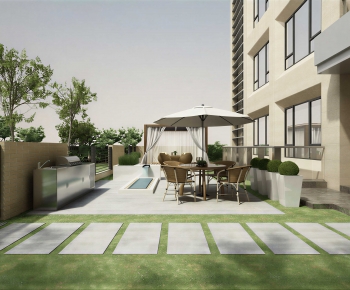 Modern Courtyard/landscape-ID:135648017