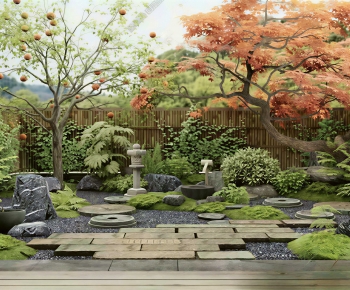 Japanese Style Courtyard/landscape-ID:675408876