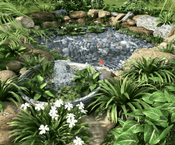 New Chinese Style Rockery Waterscape-ID:190134057