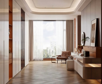 Modern Clothes Storage Area-ID:693303116