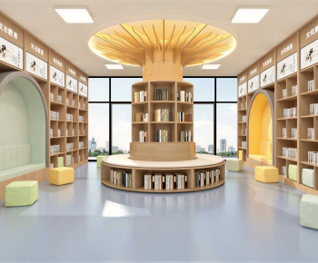 Modern Children's Reading Room-ID:776911973