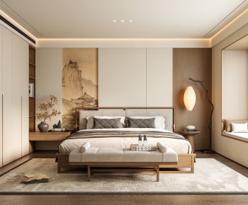 New Chinese Style Bedroom-ID:354562043