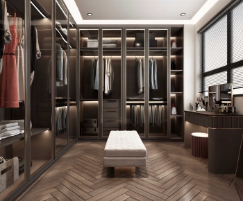 Modern Clothes Storage Area-ID:142386919
