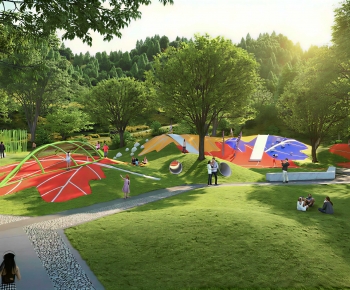 Modern Park Landscape-ID:850574971